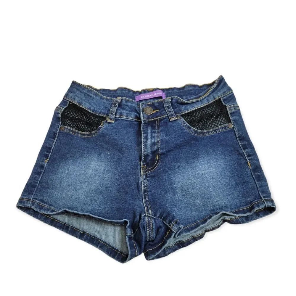 Bamboo denim shorts 7